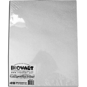 INOVART Calligraphy Paper, White, 11" x 14", 50 Sheets
