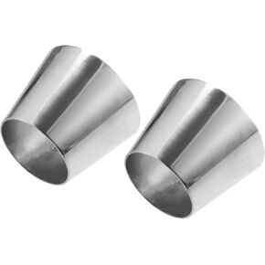 Car Mandrel Exhaust Bend Elbow Pipe 304 Stainless Steel Concentric Reducer 2.5" OD to 3.5" OD 2pcs Durable Material