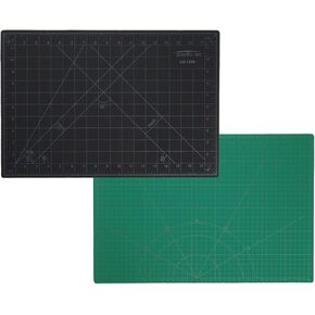 Pacific Arc Double Sided Self Healing Cutting Mat - Thick and Durable Vinyl Rotary Cutting Mat for Sewing - Perfect Fabric Cutting Mat & Scrapbook Paper Cutting Mat (12"x18")
