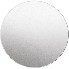 ABBECIAO 3" -14 ga. Thick Round Aluminum Stamping Blanks Deburred Edges 76mm Aluminum Discs Ornament Blanks Jewelry Trinket Dish. Pack of 6