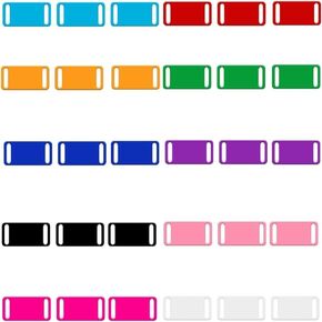 50 Pack Pet ID Tags Stamping Blanks Tags Aluminum Blank Tags Metal with Holes for Engraving DIY Art Craft Decoration