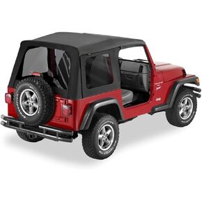 Bestop 5562915 Black Denim Supertop Classic Replacement Skins For 1997-2006 Wrangler
