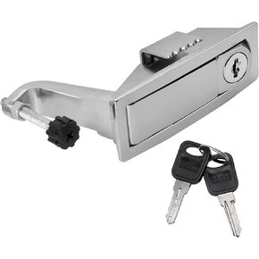 All Metal Latch Lock Kit Tool Box Compatible with Peterbilt 386 387 for Models 386 387 Peterbilt Tool Box Plated Latch with Lock and Two Keys Truck Tool Box Mounting Kit Replace C233213 C23-3213