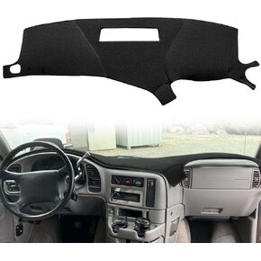 Dash Cover Mat Custom Fit for Chevy Chevrolet Astro Cargo Van 1996-2005 Dashboard Cap Pad Carpet Protector K193 (Dark Gray)