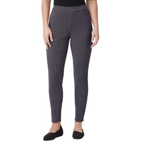 HUE Women's Soft Twill Jean Style Leggings