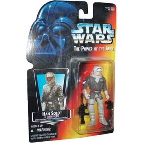 Star Wars, The Power of the Force Red Card, Han Solo in Hoth Gear Action Figure, 3.75 Inches