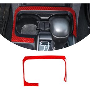 For Tacoma 2015 2016 2017 2018 2019 2020 2021 2022 2023 Soft Carbon Fiber Car Interior Accessory Center Storage Box Trim Ashtray Frame 1pc (Black Carbon Fiber)