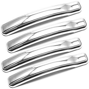 Ultra Chrome Door Handle Covers Compatible with Classic 1999-2007 Chevrolet Silverado 1500 2500 3500 / Sierra 1500 2500 3500 / Tahoe/Suburban/Yukon/Yukon XL/Escalade