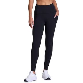 Avalanche Women's Fleece Hiking Leggings, High Waist Full Length Fleece Lined Legging Fleece Yoga Pants with Pockets