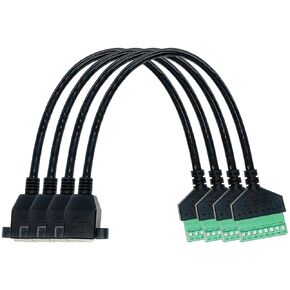 4 حزم Teasic 1ft RJ45 ذكر إلى 8 دبوس موصل طرفي لولبي، محطة برغي RJ45 لـ Cat 5/5e/6 موسع إيثرنت CCTV محول شبكة DVR الرقمي (ذكر)