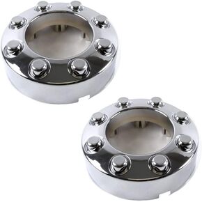 Fit 2005-2018 F250 F350 Chrome Open Center Wheel Hub Cap 4x4 Front 2pcs