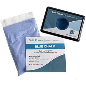 Hancy Ultimate Quilt Pounce Pad with 4 Ounces of Chalk Powder, Blue