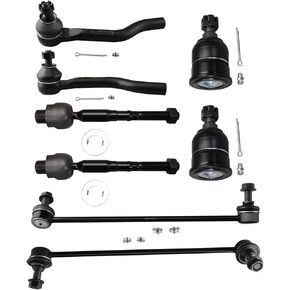 OCPTY - New 8-Piece For 2013-2017 For Honda For Accord Front Inner Outer Tie Rod End Front Sway Bar End Link Front Lower Ball Joint