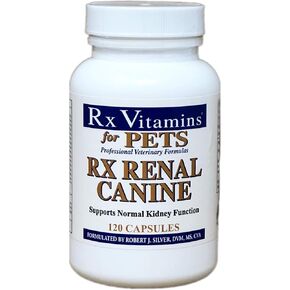 Rx Renal Canine 120 كبسولة من فيتامينات Rx