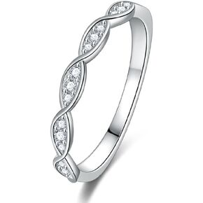Single Row Micro-Inlaid Imitation Diamond Ring Platinum Plated Ring Single Row Zircon Gold Plated Ladies Tail Ring Simple Knuckle Rings Diamond Micro Rings Size 8