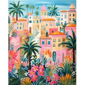 YALKIN Paint by Number for Adult Kits, DIY Oil Acrylic Painting Kits for Adults Beginners on Canvas for Home Wall Decor Gifts 16x20 inch/40X50CM (No Frame)