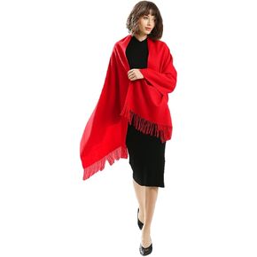 Travel Scarf with 100% Pure Lamb Wool，Large and Soft Pashmina and Shawl Wraps for Women