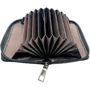 Credit Card Wallet, Zipper Card Case Holder for Men Women, Keychain Wallet, Compact Size