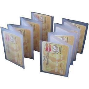 Wallet Inserts Set of 2 Accordian Style Card Picture Holder Rare