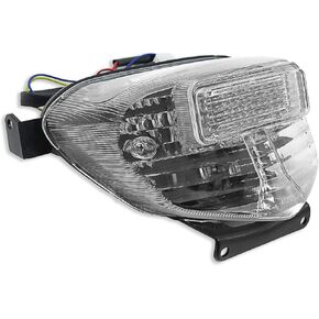 HTTMT MT186-CL Clear Led Tail Light Brake Light with Integrated Turn Signals Indicators Compatible with Suzuki 2001-2003 GSX-R600 2000-2003 Suzuki GSX-R750 2001-2002 Suzuki GSXR 1000