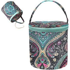 Crocheting Bag, Small Knitting Accessories Organizer Holder, Yarn Storage Bags for Yarn Balls Crochetor Crochet Tool Organizer Carrying Tote Bag