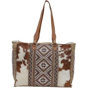 Western Leather Weekender Bag for Women - Elisa