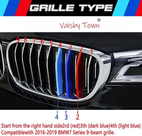 Automotive Grille Inserts for BMW 7 Series 2020-2023 G11 (ONLY Fit 8-Beam),Front Grille Accessories in Saudi Arabia