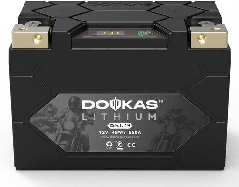 DKL14 550A LiFePO4 Motorcycle Lithium Battery, 12V 4Ah Powersports Battery, Compatible Jet Ski, Quad, Lawn Mower, ATV, UTV, Scooter, Generator Battery, Snowmobile in Saudi Arabia