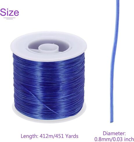 DMiotech Elastic String for Bracelets, 1.5mm Stretchy Strings Stretch Bead Cord Black String Thread for Jewelry Bracelet Making Necklaces Beading DIY Craft, 55m/60 Yards in Saudi Arabia