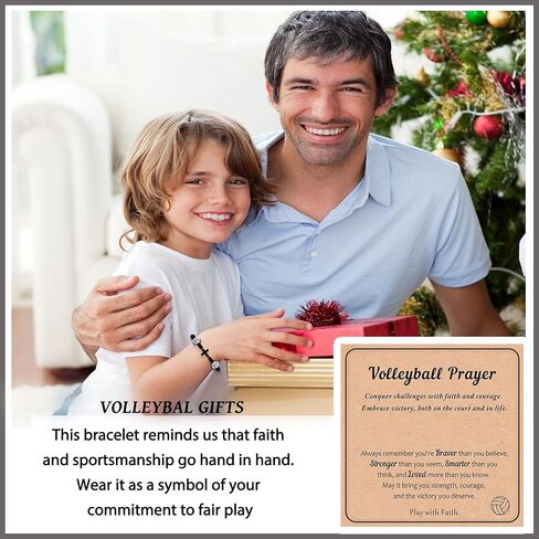 أساور الكرة الطائرة HGDEER ​​وسوار ساحر على شكل قلب من الحجر الطبيعي للفتيات من عائلة الأم والأب والأصدقاء in Kuwait