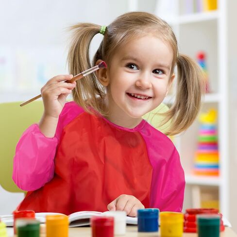 مآزر رسم للأطفال مقاومة للماء للأطفال الصغار مع 3 جيوب لعمر 3-7 سنوات in Kuwait