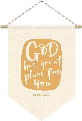 Christian Bible Banner, Sunday School Decorations for Classroom, Christian Nursery Decor, Inspirational Religious Wall Hanging Pennant Flag Banner Decor for Kids Room Preschool Classroom in Kuwait