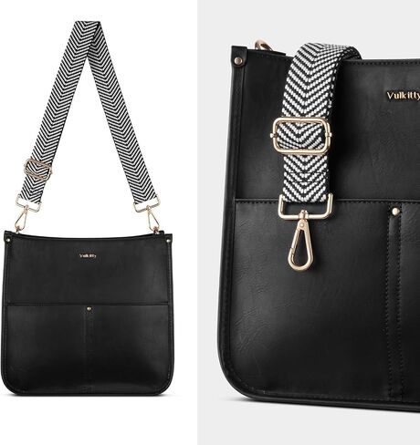 Purse Strap Crossbody Bag Strap for Replacement Adjustable Bag Straps, Black-White-Stripe in Kuwait