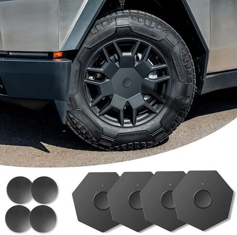 EPAPHRAS Wheel Center Hub Caps Cover for Cybertruck 2024 2023 Full Coverage Wheel Caps for Cybertruck Accessories, 4 Pack in Saudi Arabia