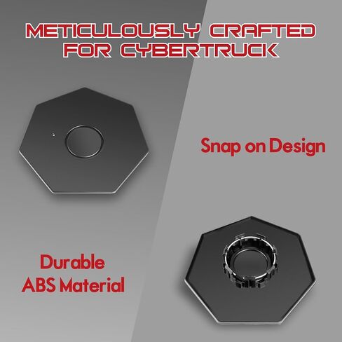 EPAPHRAS غطاء قبعات محور العجلة المركزي لـ Cybertruck 2024 2023 أغطية العجلات تغطية كاملة لملحقات Cybertruck، 4 عبوات in Kuwait