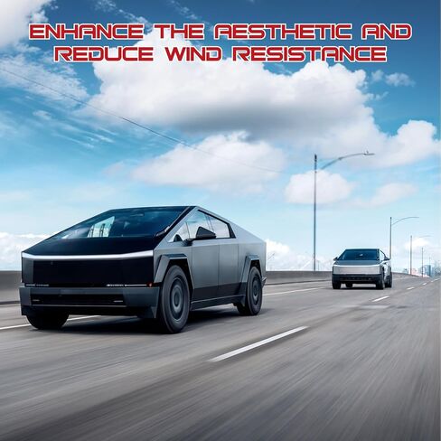 EPAPHRAS غطاء قبعات محور العجلة المركزي لـ Cybertruck 2024 2023 أغطية العجلات تغطية كاملة لملحقات Cybertruck، 4 عبوات in Kuwait