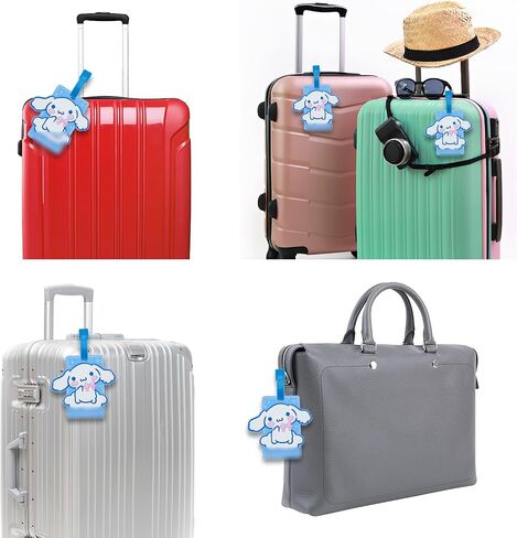 Cartoon Luggage Tags for Travel Bag Suitcase, Luggage Tags Suitcases PVC Travel Bag with Baggage ID Label Tags (Luggage Tag-CIN) in Saudi Arabia