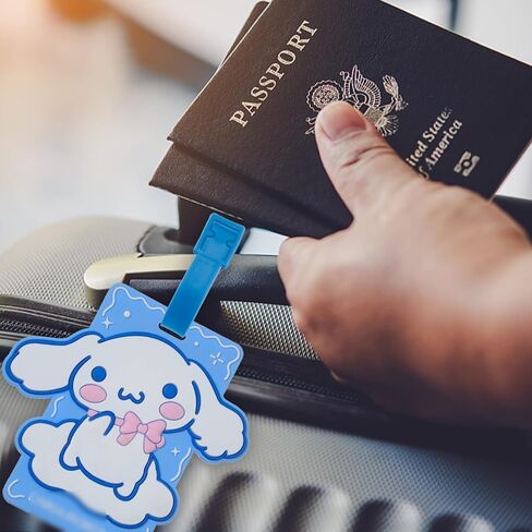 Cartoon Luggage Tags for Travel Bag Suitcase, Luggage Tags Suitcases PVC Travel Bag with Baggage ID Label Tags (Luggage Tag-CIN) in Saudi Arabia