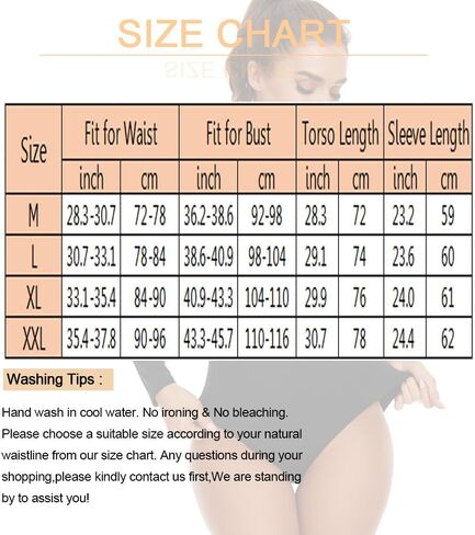 SEXYWG Long Sleeve Bodysuits for Women Crew Neck Basic Thong Bodysuit Tummy Control Shirts Tops in Saudi Arabia