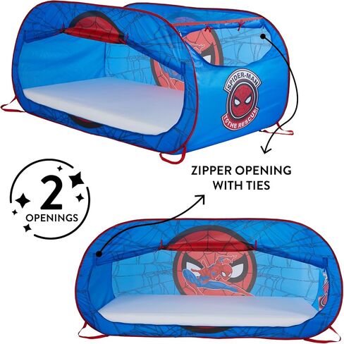 Marvel Spiderman 2 in 1 Kids Pop Up Play Tent and Twin Bed Tent for Pretend and Imaginative Play in Saudi Arabia