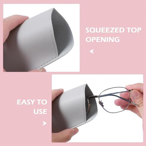 6 Pcs Soft Leather Glasses Case Glasses Pouch Soft Glasses Case Leather Eyeglass Case Sunglasses Case 7x3 Inch Eye Glass Case Sunglasses Pouch Portable Sunglass Case for Men and Women（6 Colors） in Saudi Arabia