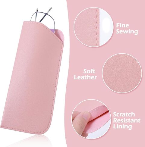 6 Pcs Soft Leather Glasses Case Glasses Pouch Soft Glasses Case Leather Eyeglass Case Sunglasses Case 7x3 Inch Eye Glass Case Sunglasses Pouch Portable Sunglass Case for Men and Women（6 Colors） in Saudi Arabia