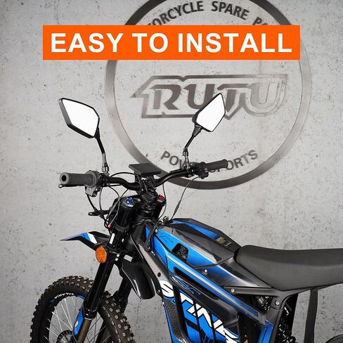 مرايا ATV مرايا جانبية للرؤية الخلفية للدراجة النارية مع مسامير ملولبة M8 M10، مرايا الرؤية الخلفية للدراجة النارية متوافقة مع الدراجة والسكوتر وATV وUTV والدراجة الترابية والمزيد in Kuwait