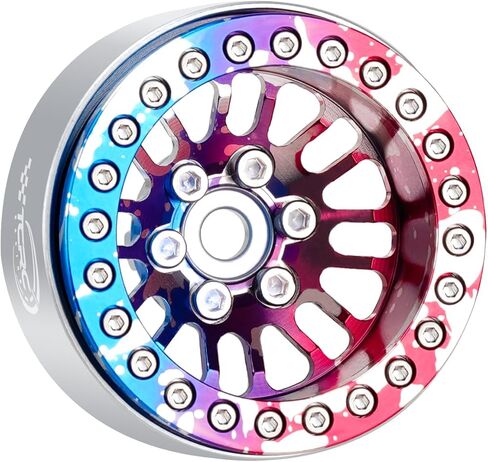 4 قطع من طبق عميق من الألومنيوم مقاس 1.9 بوصة محاور عجلات Beadlock لسيارة زاحفة 1/10 محورية Wraith RR10 YETI SCX10 D90 TRAXXAS TRX4 CC01 RC، برونزية in Kuwait