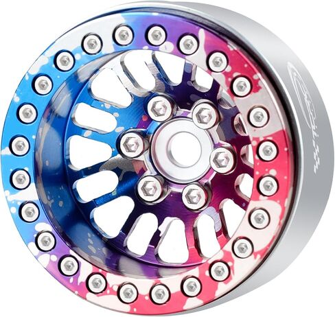 4 قطع من طبق عميق من الألومنيوم مقاس 1.9 بوصة محاور عجلات Beadlock لسيارة زاحفة 1/10 محورية Wraith RR10 YETI SCX10 D90 TRAXXAS TRX4 CC01 RC، برونزية in Kuwait