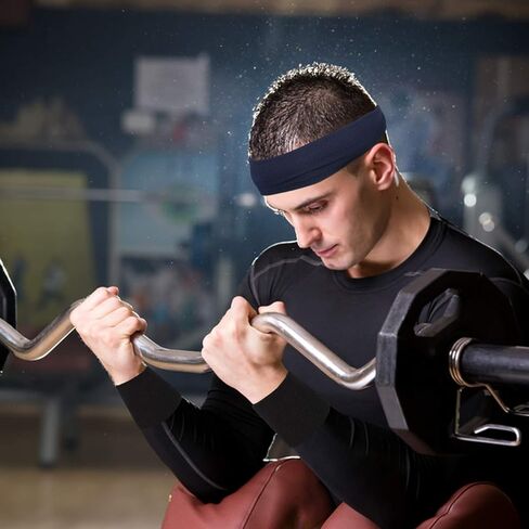 EEEKit 16 قطعة عصابات رأس للتمرين للنساء والرجال، عصابات رأس للرجال، عصابات رأس غير قابلة للانزلاق فتل وسريعة الجفاف مع 4 أساور معصم للياقة البدنية والجري واليوجا والتمارين الخارجية in Kuwait