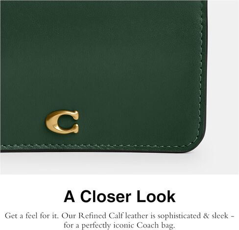 COACH Women's Slim Card CASE, B4/Hunter Green in Kuwait