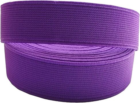 3/4 Inch Elastic Bands 6 Yards Double-Side Twill Woven Elastic Flat Heavy Stretch Elastic for Sewing Pants Waistband (Black, 3/4 Inch, 222001) in Kuwait