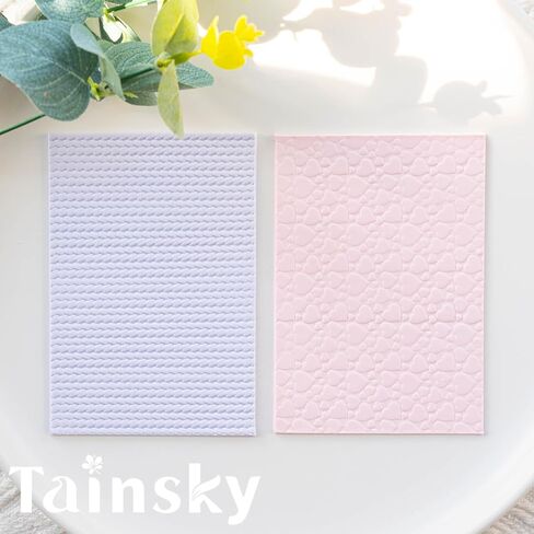 TAINSKY 5 قطع من أسطوانة نسيج طين البوليمر، طوابع الفخار للمجوهرات أقراط طين البوليمر، بكرات نسيج الفخار المنقوشة لصنع المجوهرات (الأنسجة) in Kuwait