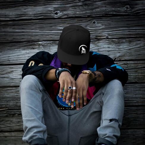 Snapback Hats for Men Flat Bill Hats for Men Fitted Hats for Men Skateboard Accessories in Kuwait